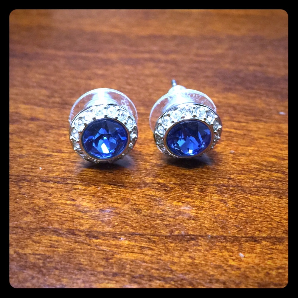 Swarovski Angelic Pierced Earrings, Blue